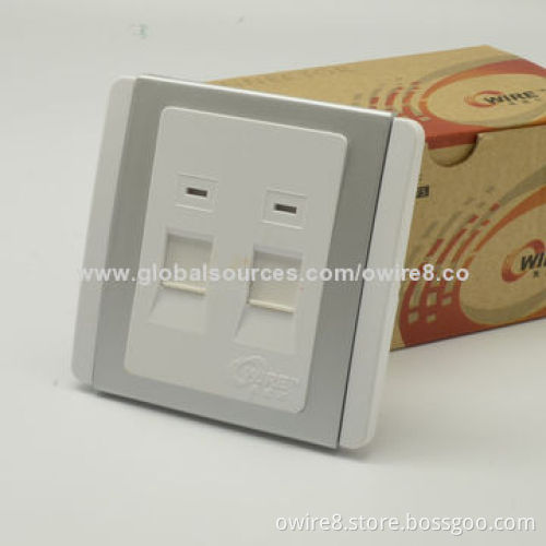Ethernet LAN Cat5e Cable Face-plateNew